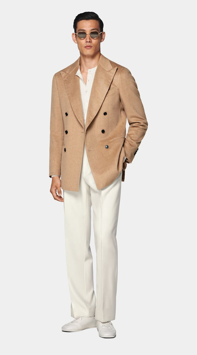 Mid Brown Tailored Fit Havana Blazer