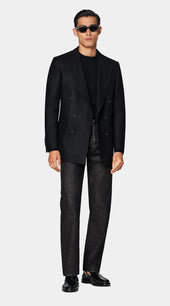 Black Tailored Fit Milano Blazer