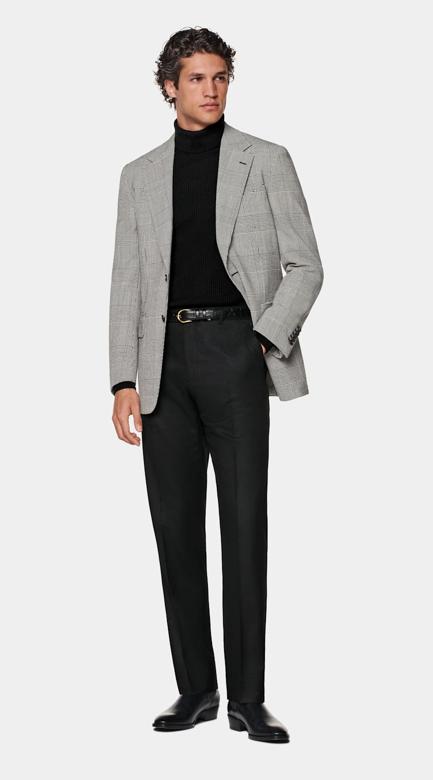 Checked Tailored Fit Milano Blazer