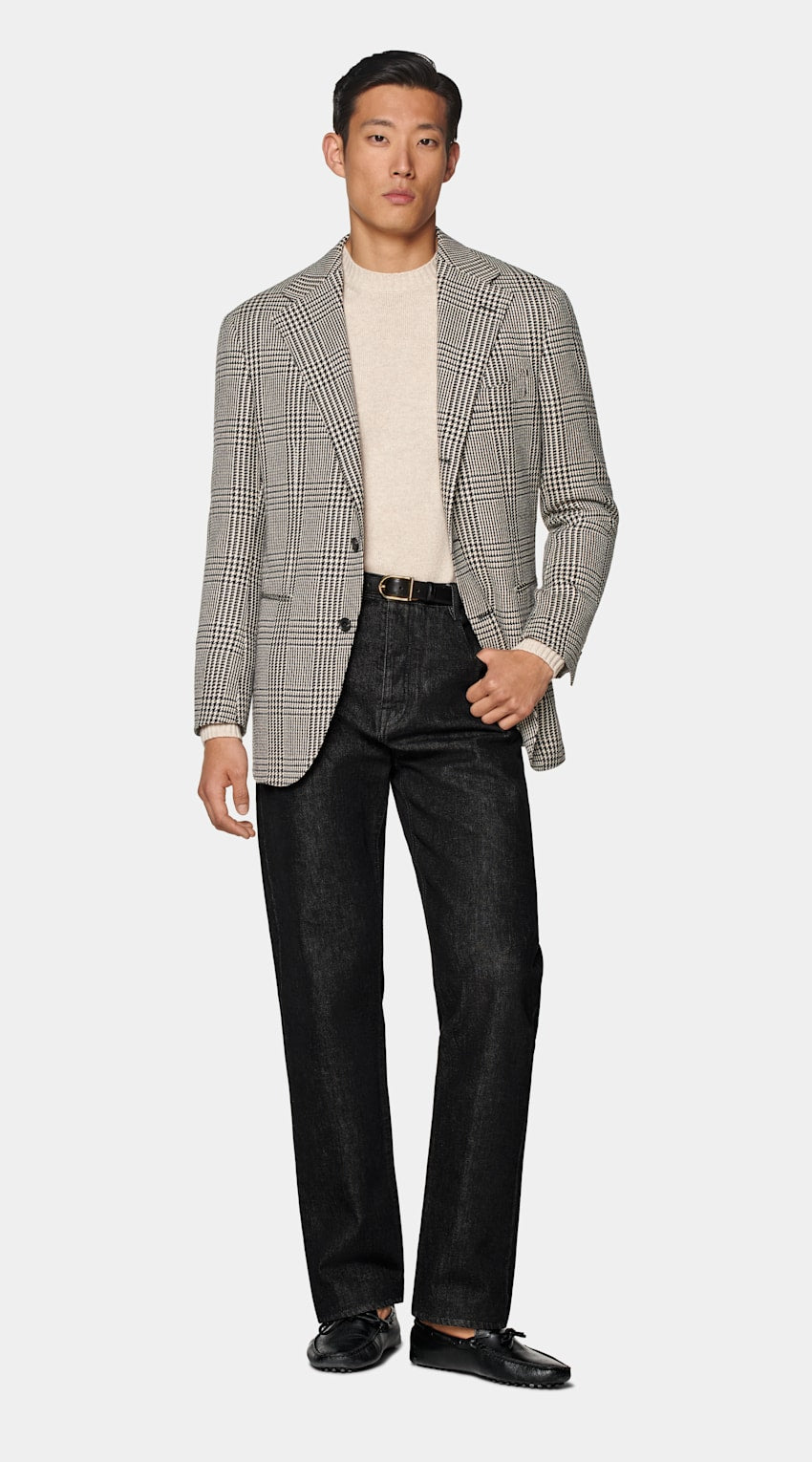 Checked Relaxed Fit Roma Blazer
