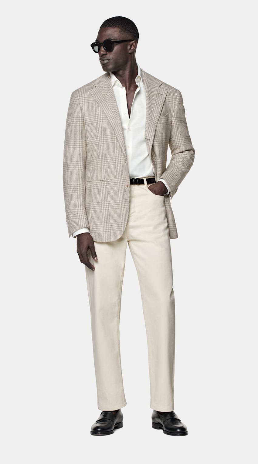 Checked Relaxed Fit Roma Blazer