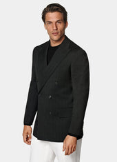 Herringbone Tailored Fit Milano Blazer