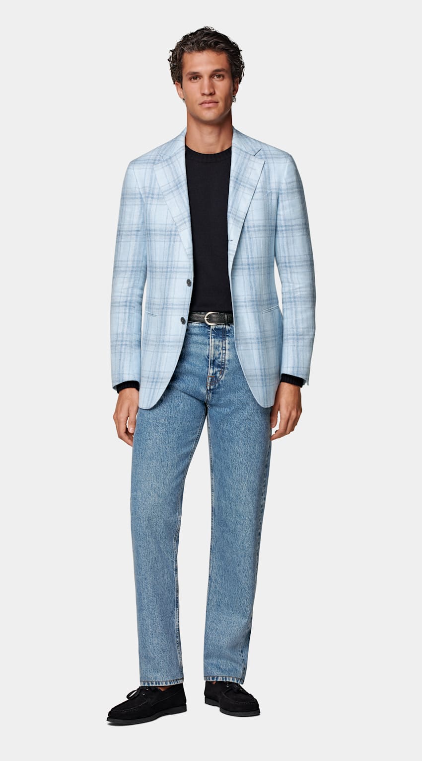 Checked Tailored Fit Havana Blazer