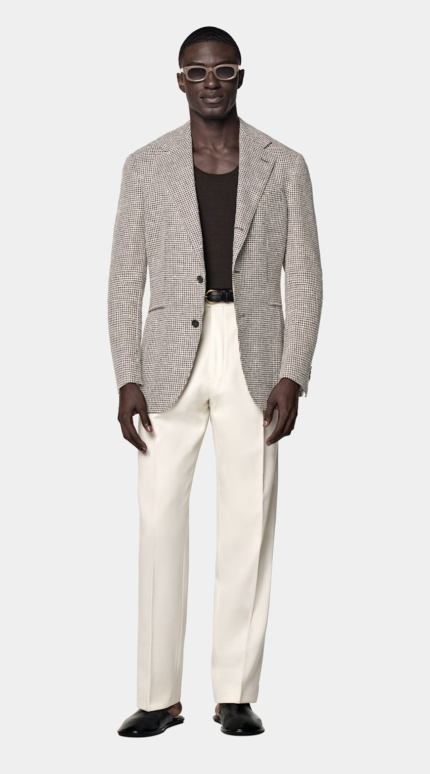 Checked Relaxed Fit Roma Blazer