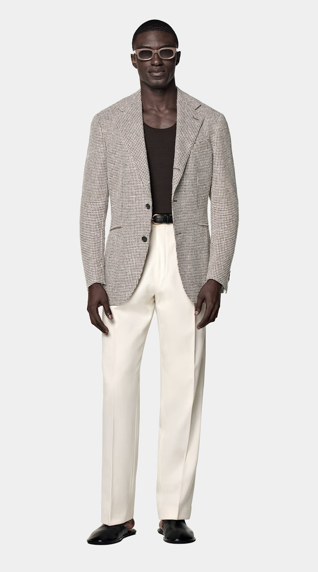 Checked Relaxed Fit Roma Blazer
