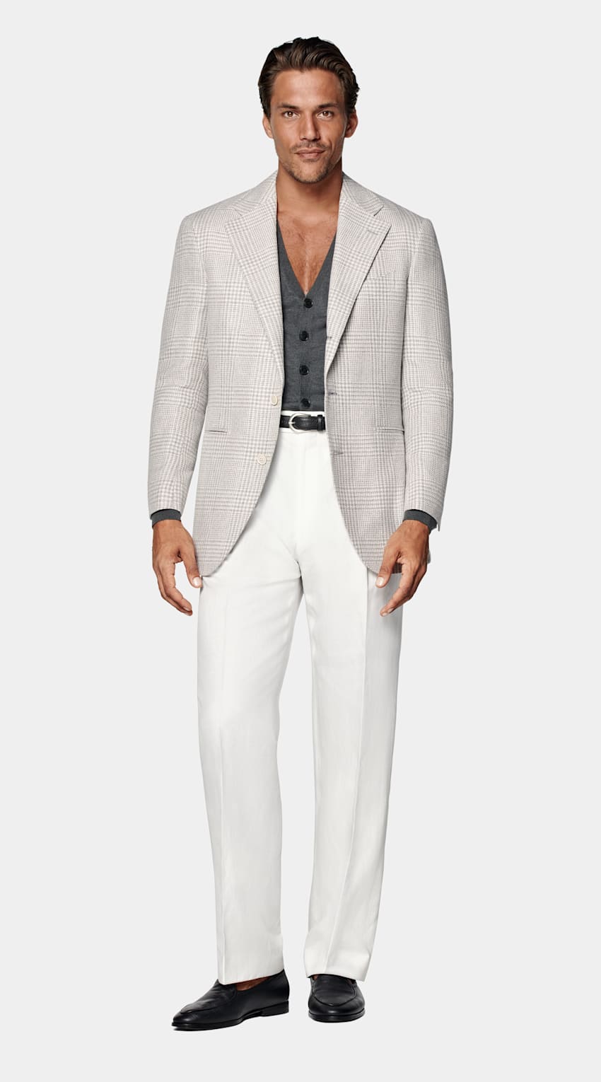 Checked Relaxed Fit Roma Blazer