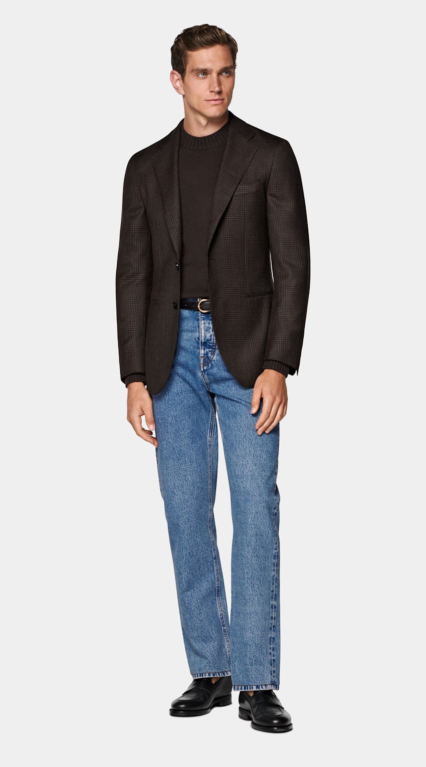 Checked Tailored Fit Havana Blazer