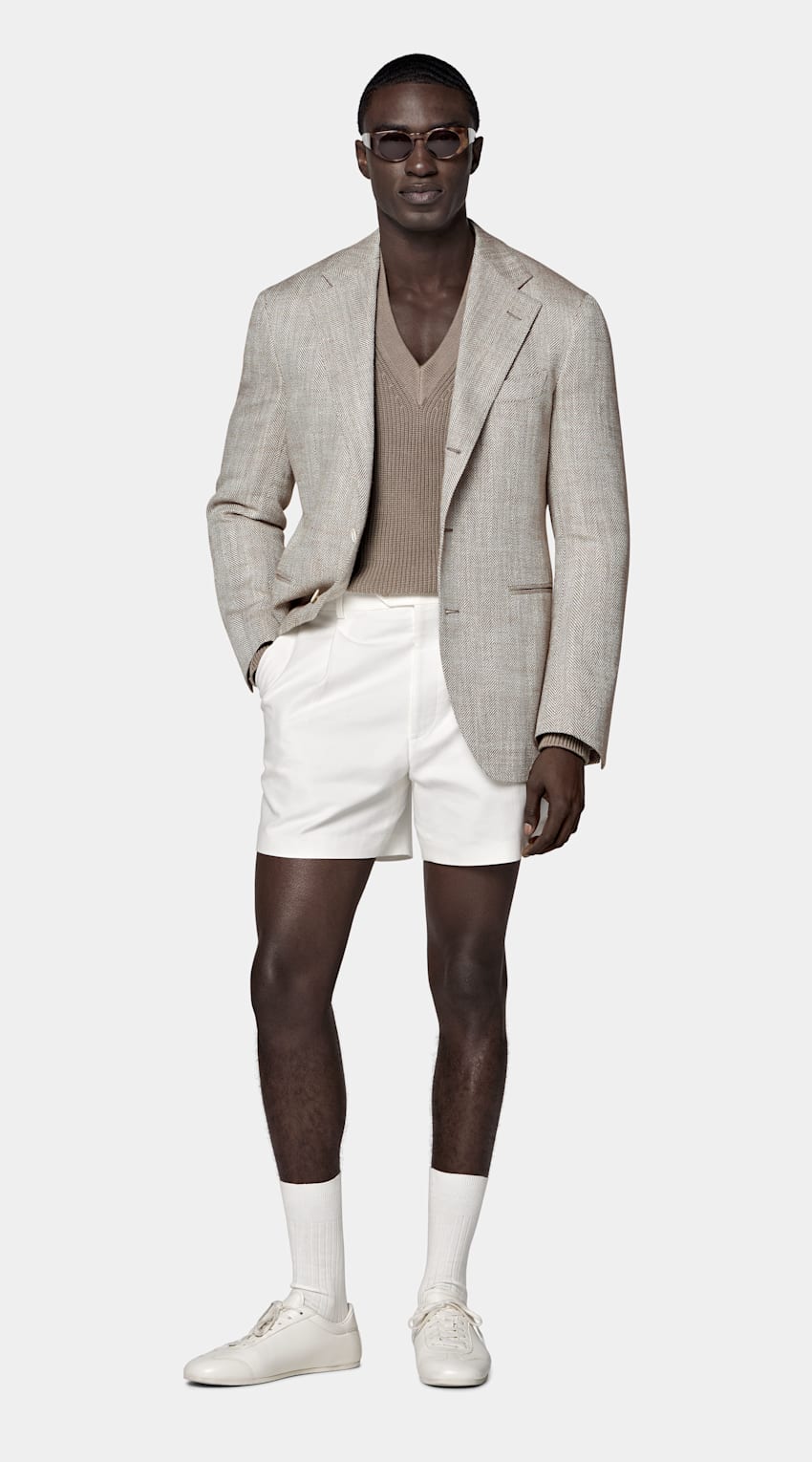 Herringbone Relaxed Fit Roma Blazer