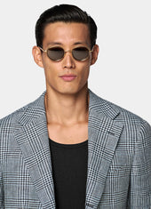 Checked Relaxed Fit Roma Blazer