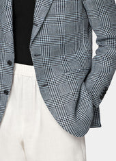Checked Relaxed Fit Roma Blazer