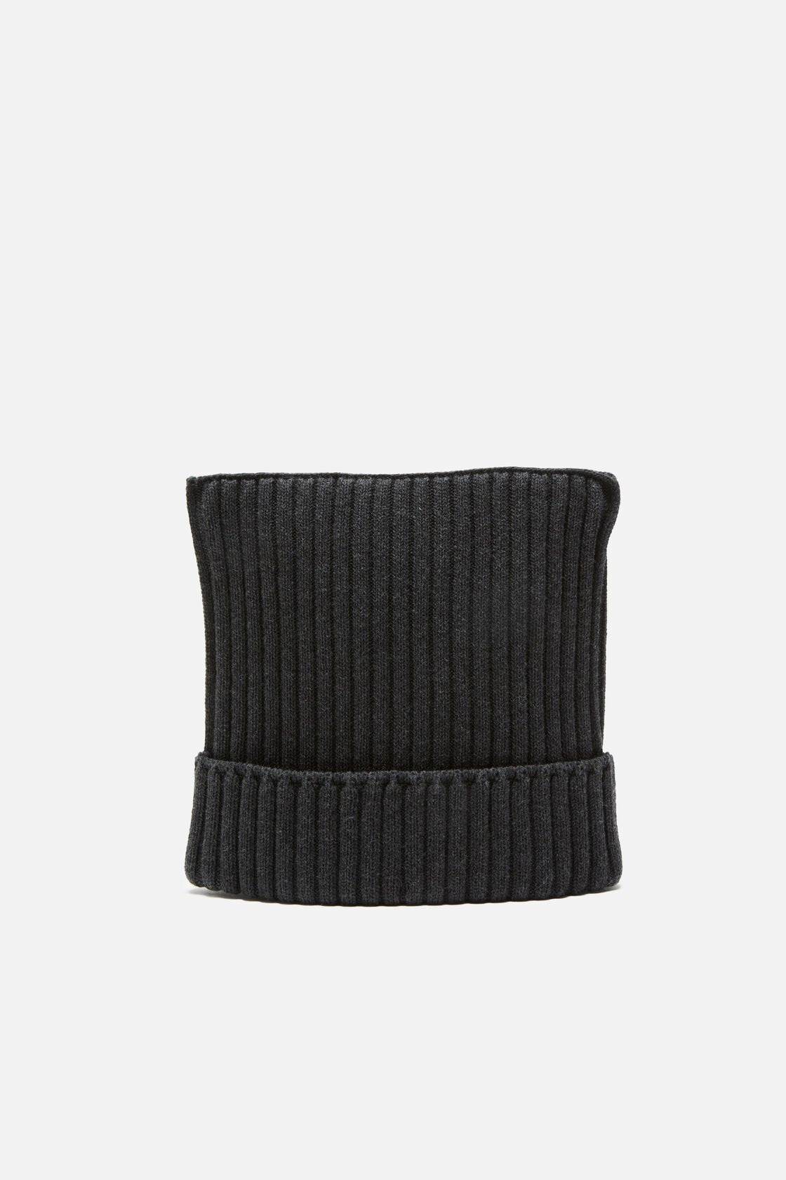 Ribbed Square Beanie