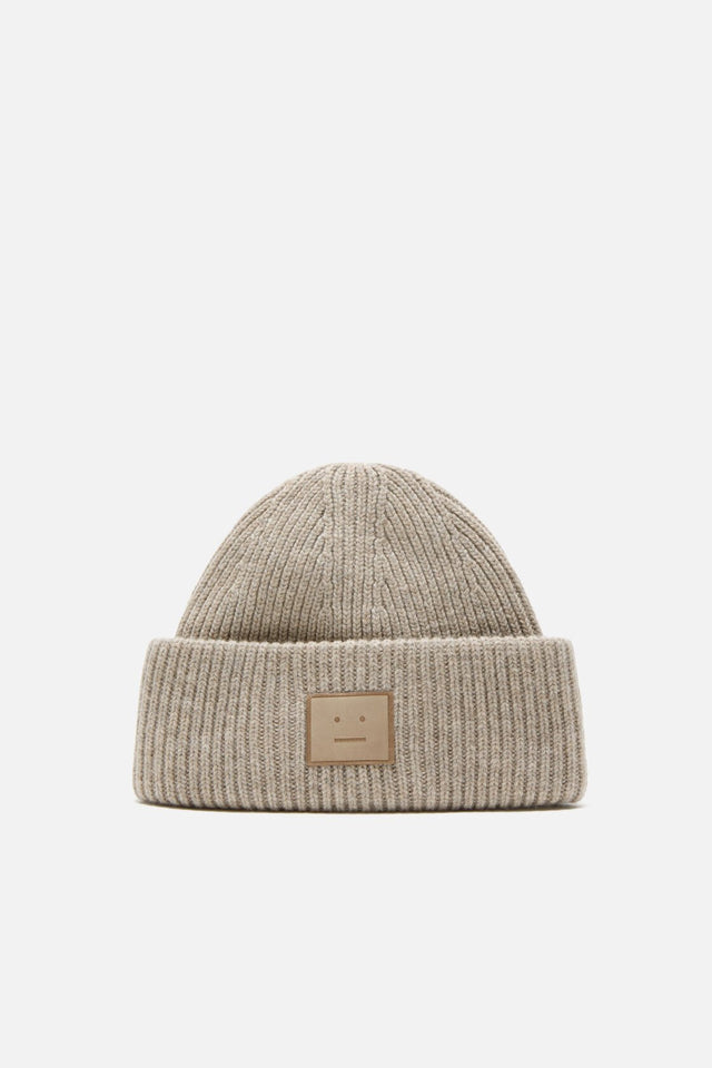 Ribbed Face Logo Beanie
