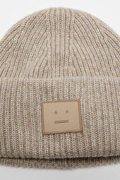 Ribbed Face Logo Beanie