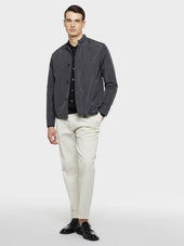 Pantalone Carrot Fit In Cotone Panna