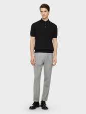 Pantalone Carrot Fit In Lana Grigio