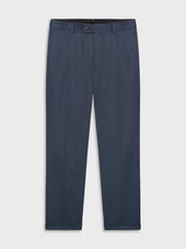 Pantalone Carrot Fit In Lana Cover Blu