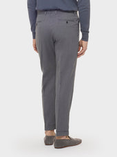 Pantalone Carrot Fit In Lana Zeelander Grigio