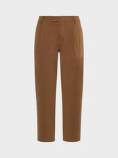 Pantalone In Cotone Stretch Color Cammello
