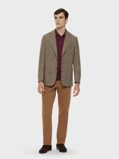 Pantalone In Cotone Stretch Color Cammello