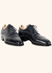 Blue Full Brogue Derbies