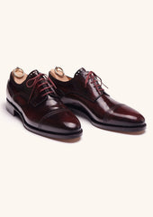 Burgundy Cap toe Derby Brogues