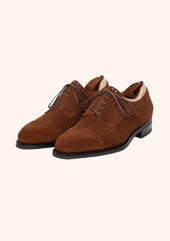 Cap Toe Derbies In Polo Suede