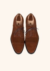 Cap Toe Derbies In Polo Suede