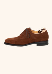 Cap Toe Derbies In Polo Suede