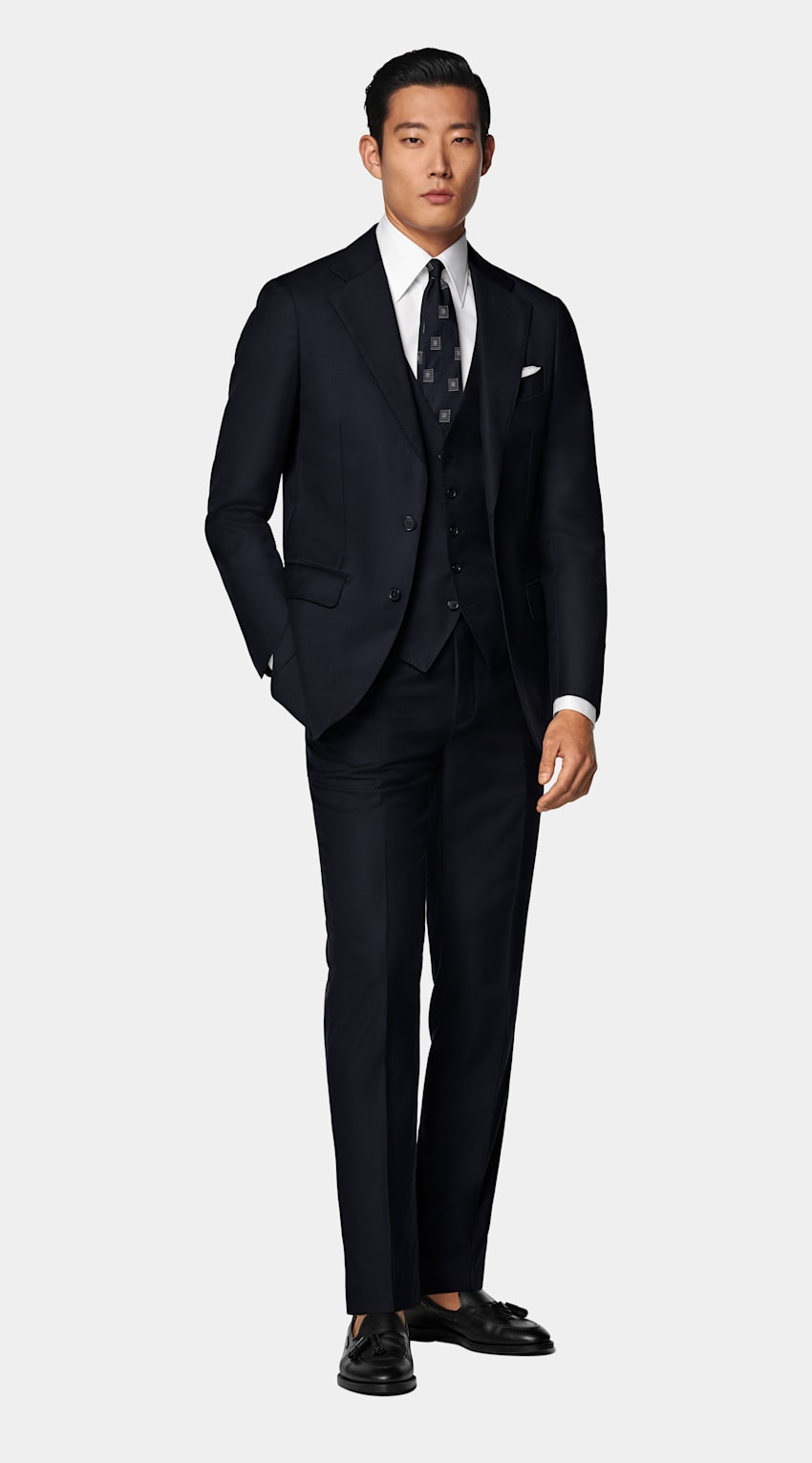 Three Piece Tailored Fit Havana Suit