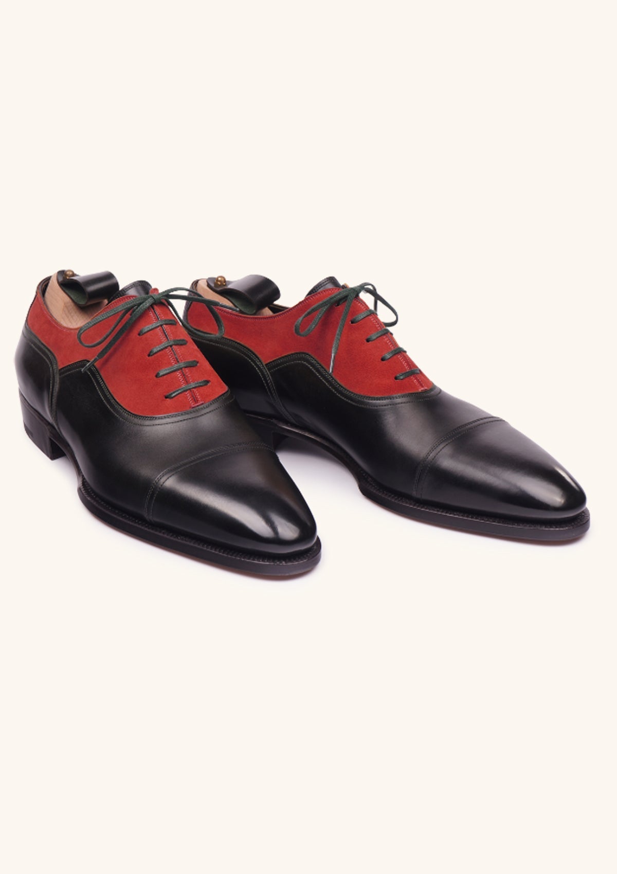 And Red Cap Toe Balmorals