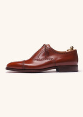 Cap Toe Oxfords In French Box Calf