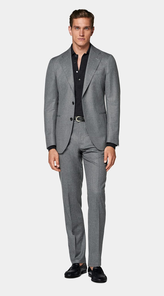 Mid Grey Tailored Fit Havana Suit