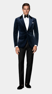 Navy Tailored Fit Havana Dinner Jacket