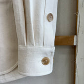Cotton Linen Herringbone Twill Chore Coat