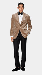 Mid Brown Tailored Fit Havana Dinner Jacket