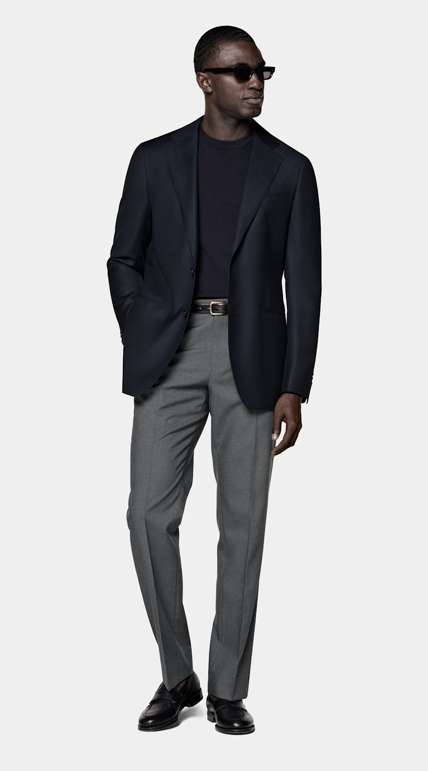 Bird S Eye Tailored Fit Havana Suit Jacket