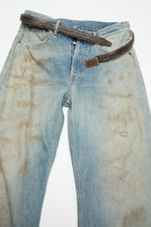 Engraved Logo Leather Belt