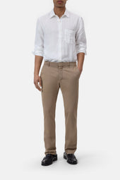 Basic Shirt Made Of Linen Closed