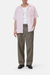 Short-sleeve shirt made of linen | Closed