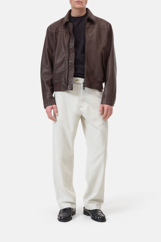 Bomber jacket made of cowhide | Closed