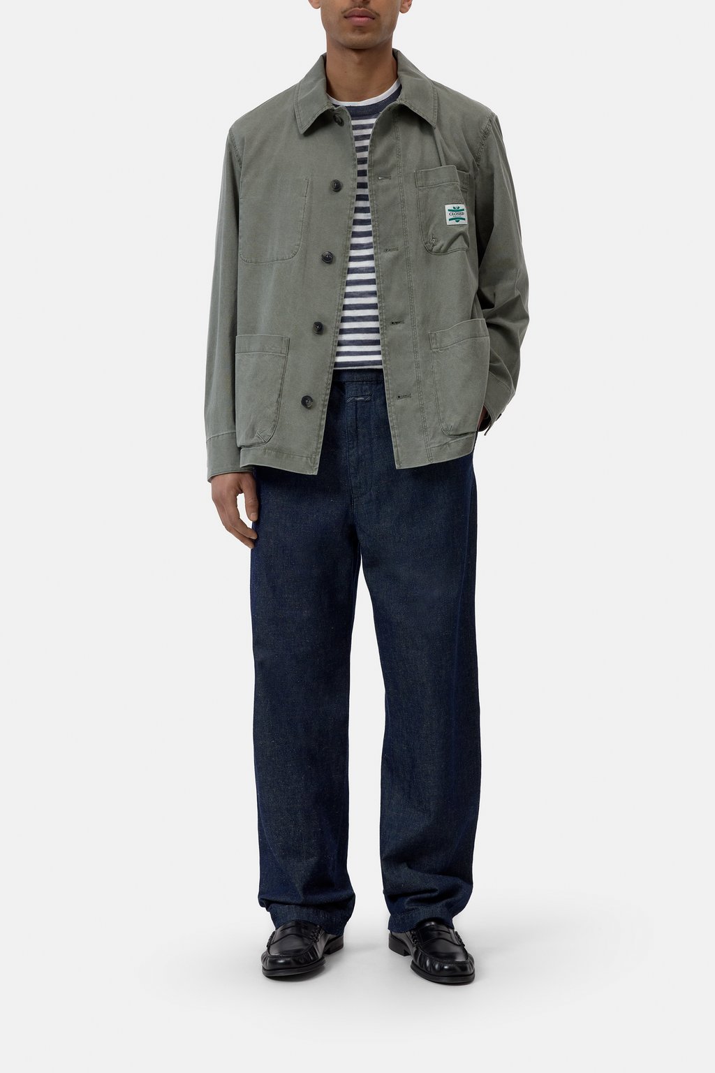 Worker Jacket Made Of Cotton Closed