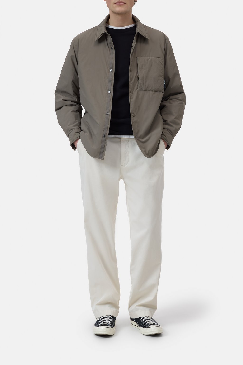 Quilted Overshirt Closed