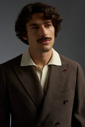Linen Capri Double Breasted Blazer