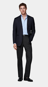 Navy Perennial Tailored Fit Havana Suit Jacket