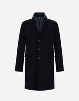 COAT IN PURE CASHMERE AND LINEN VELVET