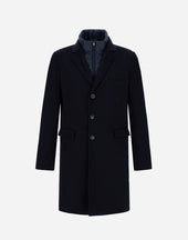 Coat In Pure Cashmere And Linen Velvet