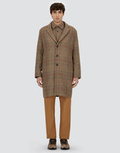 Glen Check R Wool Coat