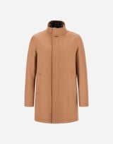 CARCOAT IN EASY WOOL AND LIGHT FAUX FUR