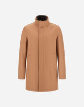 Carcoat In Easy Wool And Light Faux Fur