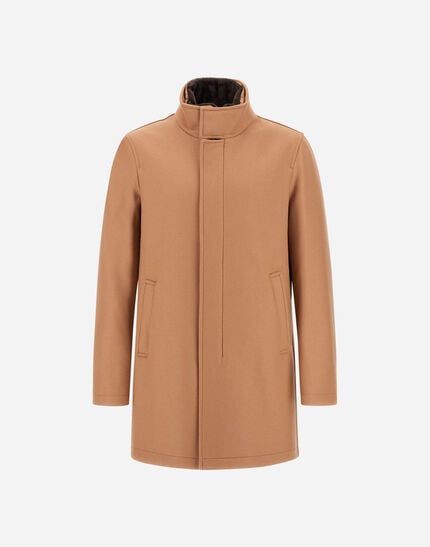 Carcoat In Easy Wool And Light Faux Fur